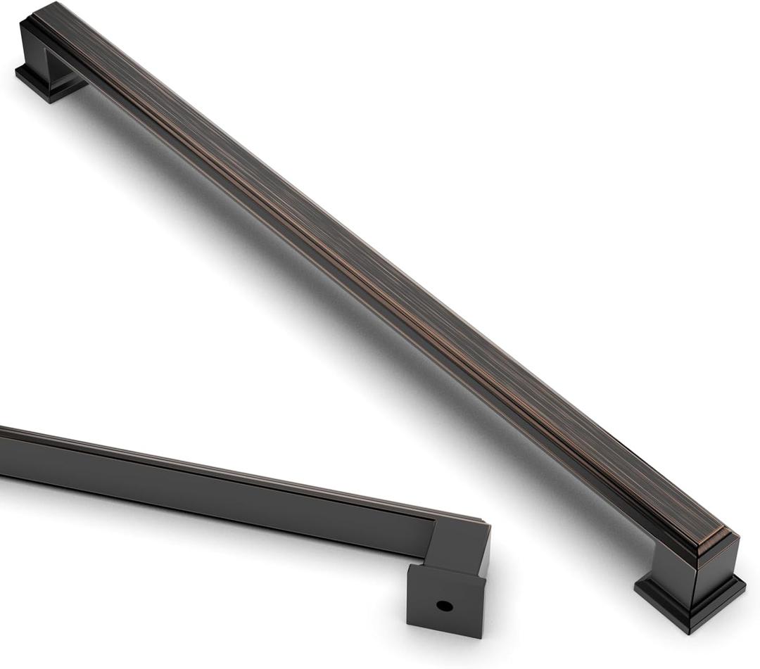 Asidrama 6 Pack 10 Inch(256mm) Oil Rubbed Bronze Kitchen Cabinet Handles Cabinet Pulls Kitchen Cabinet Hardware for Cupboard Drawer Pulls
