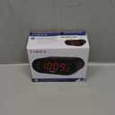 Timex T231G AM/FM Dual Alarm Clock Radio with 1.2-Inch Display and Line-in Jack (Gunmetal) (Black)