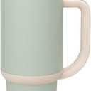 Ello Oasis 30 oz Tumbler with Handle & Retracting Straw | Reusable Insulated Stainless Steel Cup 100% Leakproof, Gifts for Teens Women Men | Keeps cold for 24 Hours, Cup Holder Friendly, Pistachio