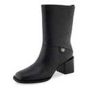 Aerosoles Women Oro Black Leather 7.5 Medium (Black)