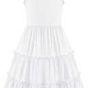 Arshiner Girls Summer Dress Tween Boho Casual Bowknot Strap Sundresses | Sleeveless, Swing, Flowy, Ruffle, Tiered, with Pockets 130