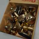 4 Sets(12 Pcs) Candle Stick HoldersBrass Gold Metal Taper Candle Holders, Vintage Modern Decorative Centerpiece Candlestick Holders for Table Mantel Wedding Housewarming Gift