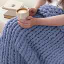 Jumbo Chunky Yarn for Hand Knitting - Super Thick Chenille Chunky Yarn for Crocheting - Extra Soft Bulky Fluffy Blanket Big Yarn 8 Jumbo Pack (27yds,8 oz Each Skein)