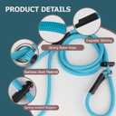 Slip Lead Dog Leash Strong Nylon Training Rope with Spring-Loaded Adjustable Stopper 5/16" x 5ft -No Pull Heavy Duty Leash for Small Medium Large Dogs(Khaki, 5 FT)