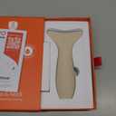 REVO Genie | 3-in-1 Face & Neck Beauty Massager with Heat, 3 Light Therapies, Smart Vibration | Red Light, Blue Light, Green Light Therapy for Smooth Glowing Skin (Beige)