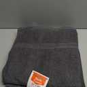 KAHAF COLLECTION 100% Cotton Bath Towels, 24x48 Pack of 6 Towels, Quick Dry, Highly Absorbent, Soft Feel Towel, Gym, Spa, Bathroom, Shower, Pool, Luxury Soft Towels (Grey, 24x48-6 Pack)