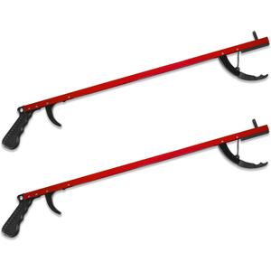 Rehabilitation Advantage Aluminum Reacher Grabber 26" Set of 2 Red
