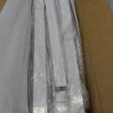 2-3 Step Hand Rails for Outdoor Steps, 3 Step Adjustable Railing for Stairs, Outdoor Handrails for Exterior Steps, Wrought Iron Porch Railing, White