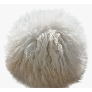 Shaggy Sheepskin Fur Hat - White