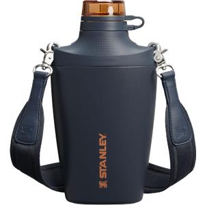 Stanley Cross Bottle | 23 oz Travel Bottle with Jacquard Strap | Leakproof Tritan Lid with Removable Straw | Insulated Stainless Steel Canteen | BPA-Free | Twilight VRT