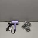 slopehill Professional Ionic Hair Dryer, Powerful 1800W Fast Drying Low Noise Blow Dryer with 2 Concentrator Nozzle 1 Diffuser Attachments for Home Salon Travel (Lavender)