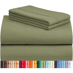 LuxClub 1Pcs Queen Sheet Set, Breathable Luxury Bed Sheets Size Queen