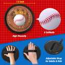 QDRAGON 4 in 1 Tball Set for Toddlers 3-5 with Toss and Catch Ball Set/ 2 Bats, Hanging Tee Ball Stand with Auto Pitching Machine, Indoor Outdoor Sport Toys Christmas Birthday Gifts for Boys Girls