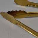 XEVOM 2 Pack 9 Inch Serving Tongs,Gold Salad Buffet Tongs,Stainless Steel Serving Utensils