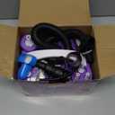 Electric Balloon Pump, 4-in-1 Balloon Blower with Triple Inflating Ports for All Balloons, Air Pump for Sports Balls, Inflator& Deflator for Inflatables (Dust-Proof Storage Bag Included) (Purple)