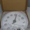 WallarGe Night Light Wall Clock for Bedroom - Silent Lighted up Wall Clock Glow in The Dark, Battery Operated Wall Clocks for Living Room/Kitchen, Easy to Read Large Digital Display, 12 Inch