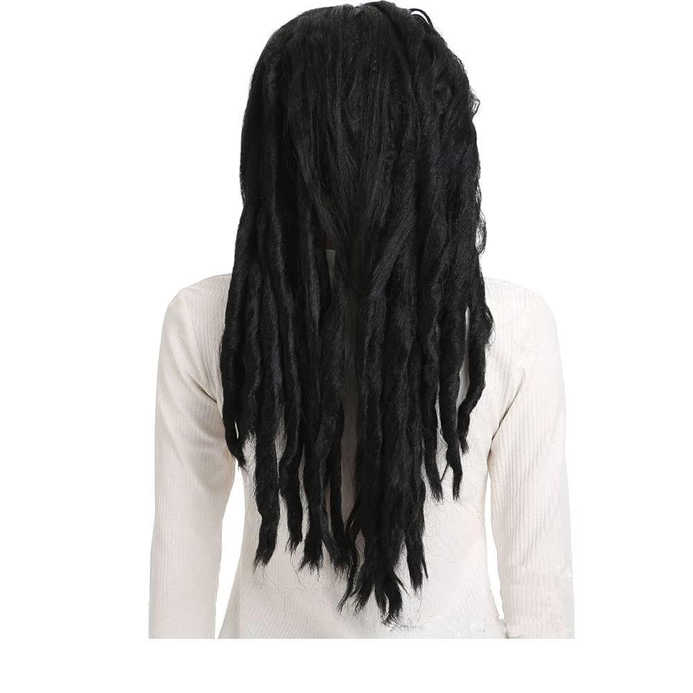 Dreadlock Wig Dreads Wigs Reggae Wig Cosplay Wigs for Halloween Costume (Black)