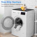 2PCS 23.6''x19.7'' Washer and Dryer Top Cover Mats, Non-Slip Silicone Laundry Machine Protector, Waterproof Rubber Mat for Washing Machine & Dryer (Dark Gray)