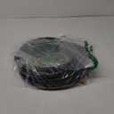 25FT 3/4 Heavy Duty Rubber Garden Hose - 200psi Working, 1000psi Burst - Hot/Cold Water - Five-Layered Braiding for Durability - Versatile for Gardening, Agriculture, Construction(Black)