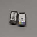 275XL 276XL Replacement for Canon Ink 275 and 276 PG-275 CL-276 Black Color Ink Cartridges Combo Pack Compatible with PIXMA TS3522 TR4720 TR4700 TS3722 TS3500 TR4722 TS3720 TS3520 Printers