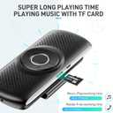 AGPTEK Car Speaker with Bluetooth 5.3, Hands Free Phone Kit for Calls, GPS & Music with TF Card Slot, Instant Connect, Siri Google Assistant Support Wireless Car Visor Clip Speakerphone (Black)