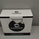 5 Pack Square Glass Pantry Storage Containers with 132 Kitchen Food Pantry Labels - Clear Glass Jars with Airtight Wood Bamboo Lids - Glass Canisters for Cookies, Nuts, Cereal