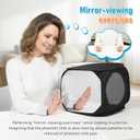 Mirror Therapy Box for Stroke Rehabilitation, Folding & Lightweight Mirror Box Therapy for Stroke Recovery, Hand & Arm Exercise