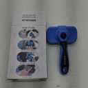 Swihauk Self Cleaning Slicker Brush - Skin Friendly Deshedding Grooming Tool for Dogs & Cats, Suitable for Shedding & Haired Pets, with Pet Supplies Accessories, Blue