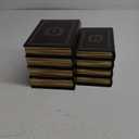 2 Pack Decorative Book Boxes Wooden Antique Book Decorations Vintage Book Storage Box (Style C)