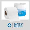 Pacific Blue Select Standard Roll 2-Ply Embossed Toilet Paper by GP PRO (Georgia-Pacific), 18280/01, 550 Sheet Per Roll, 80 Rolls Per Case, 80 Count
