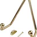 National Artcraft Wall Mount Plate Hanger - Brass-Finish - Holds up to 5 Inch Diameter Plate (Pkg/3)