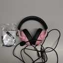 SENZER SG500 Surround Sound Pro Gaming Headset with Noise Cancelling Microphone - Soft Memory Foam Padding - Portable Foldable Headphones for PC, PS4, PS5, Xbox One, Switch - Pink