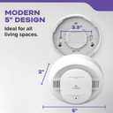 Kidde Smoke and Carbon Monoxide Detector, AA Battery Powered with LED Status Lights, 85 dB Alarm, 5 inches, 30CUDR, 1 Pack