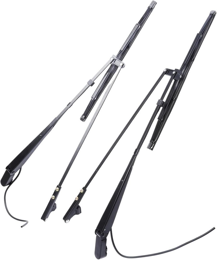 1Pair Windshield Wiper Arm, Front Driver and Passenger Side, for Kenworth T800 W900 T600 T600A 2007-2020 OE#R23-1035-22, R23-1035-23