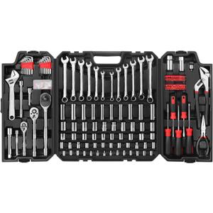 Eastvolt 248 Pieces Mechanics Tool Set, General Purpose Mixed Sockets and Wrenches, Hand Tool Set Auto Repair Tool Kit with Storage Case (EVHT24801)