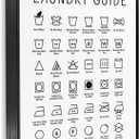 Stupell Industries 'Minimal Laundry Guide Chart', Framed Giclee Art, Black, 24 x 30 Inches, Easy to Hang and Sturdy, Made in USA, by Lettered and Lined