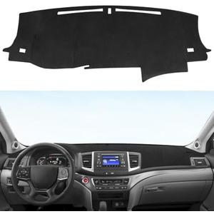 YOJOJOCO Dash Cover for Honda Pilot 2016-2022 & Ridgeline 2017-2025 & Passport 2019-2025 Accessories Flannel Dashboard Cover Dash Mat Center Console Cover Sunshield Protector Pad