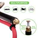 Spurtar 10-120 PSI Heavy Duty Tire Pressure Gauge with Inflator Air Chuck with Pressure Gauge with 4 Way Tool and Valve Cores Air Compressor Attachments Tire Inflator Nozzle for Car Automotive Truck