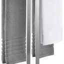 KES Standing Towel Racks for Bathroom 2-Tier, Floor Towel Rack Stand with Heavy Marble Base, Upgrade Steady Freestanding Design, Pro-Grade 18/8 Stainless Steel Brushed Finish, BTH217-2