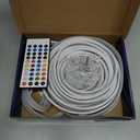 32.8ft LED neon Lights with Remote APP Control IP65 Waterproof Flexible Neon Strip Lights 24V RGB Rope Lights for Bedroom Room Outdoors Décor