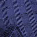 Super Soft Flannel Throw Blanket 50x60 Inches, Premium Checkered Jacquaed Silky Fleece Lightweight Bed Blanket All Season Use, Navy Blue Strip, 50"x60"