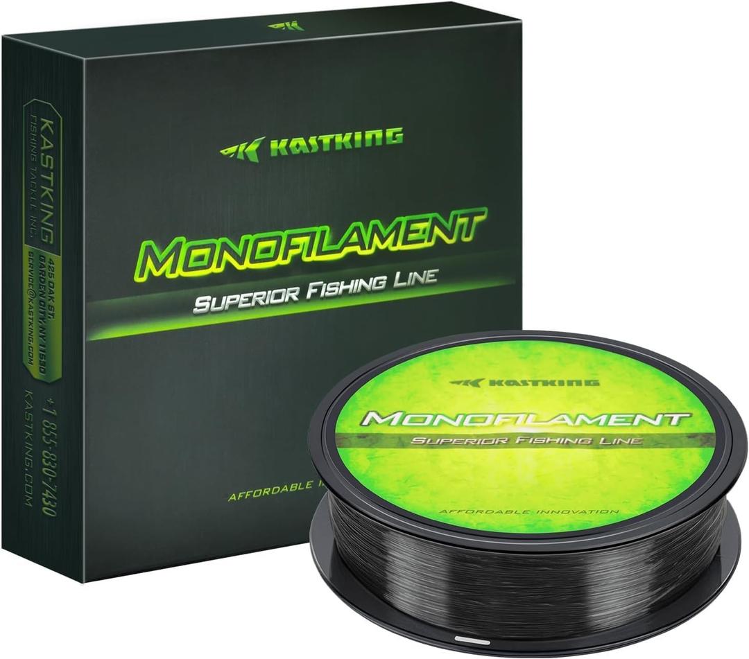 KastKing World's Premium Monofilament Fishing Line - Paralleled Roll Track - Strong and Abrasion Resistant Mono Line - Superior Nylon Material Fishing Line - 2015 ICAST Award Winning Manufacturer (300 Yds/20LB, Black Mamba)