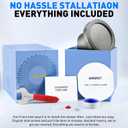 Filtered Shower Head - High-Pressure Showerhead with Water Filter System | Ideal for Hair and Skincare | Shower Water Filter System | Improve Beauty and Personal Care Routine (Brushed grey)