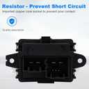 Blower Motor Resistor 4P1594 15141283 Replacement Compatible with Silverado 1500 2500 HD 3500 HD & for Suburban 1500 2500 & for Tahoe & Avalanche & for Equinox 2007-2013 Blower Resistor