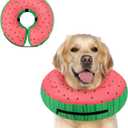 Supet Inflatable Dog Cone Alternative, Soft Recovery Collar for Large Dogs, Size: XL(Neck 14"-18")