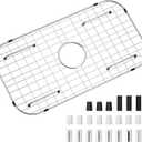 Sink Protector Grid 26-1/16" x 14-1/16", Centered Drain with Corner Radius 3-1/2", 304 Stainless Steel Material (Centered Drain)