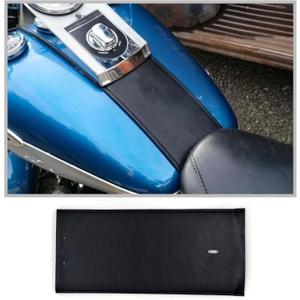PU Leather Gas Tank Panel Bib for Harley Softail and Dyna Models, 1993-2017