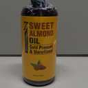 Seven Minerals, Pure Cold Pressed Sweet Almond Oil - Big 32 fl oz Bottle - Unrefined &100% Natural - For Skin & Hair, with No Added Ingredients - Perfect Carrier Oil for Essential Oils