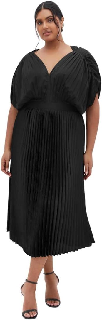 City Chic Women's Plus Size Cocktail Dress - Henley Midi,24