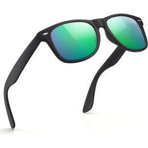 FEIDUSUN Sunglasses Men Polarized Sunglasses for Mens and Womens,Black Retro Sun Glasses Driving Fishing UV Protection